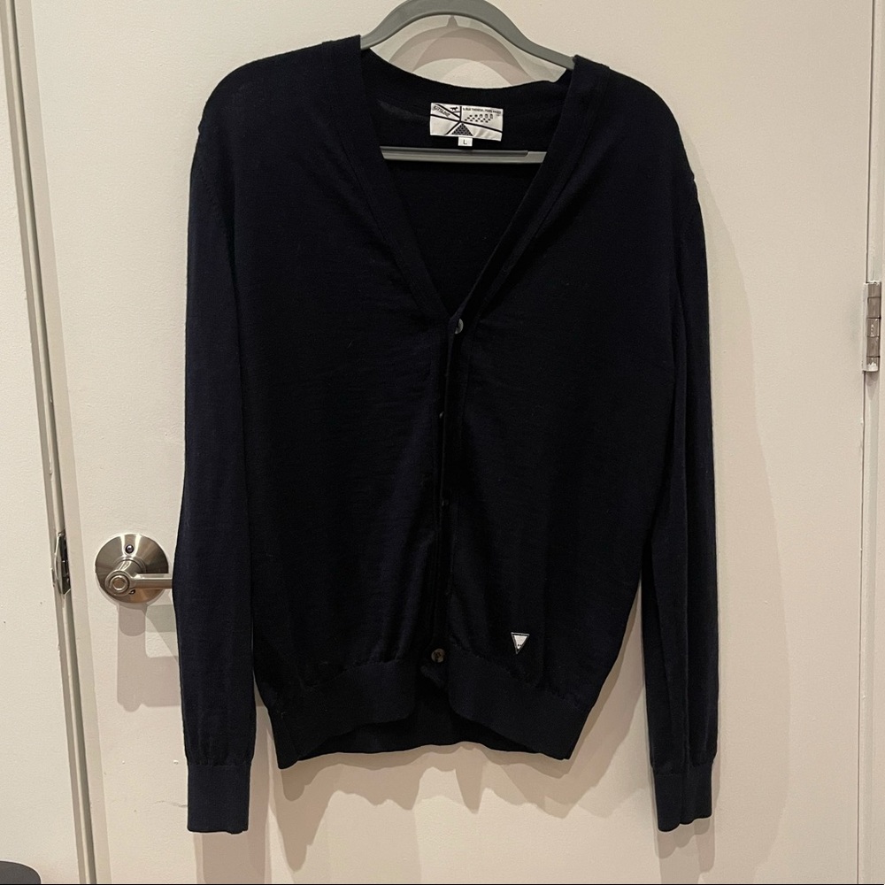 Maison Kitsune Navy Cardigan